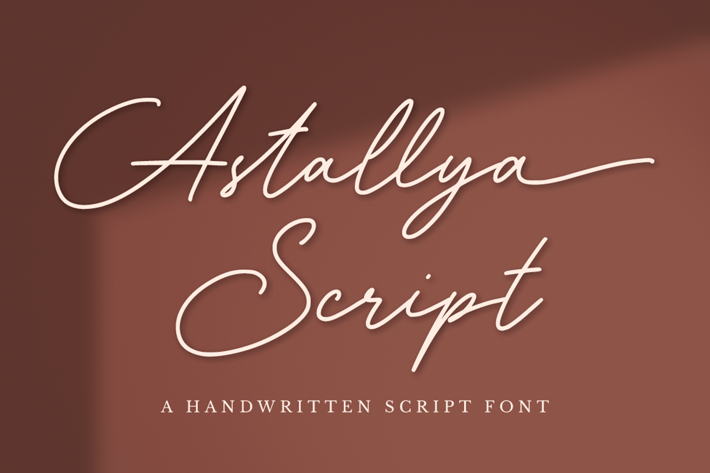Astallya - Signature Font
