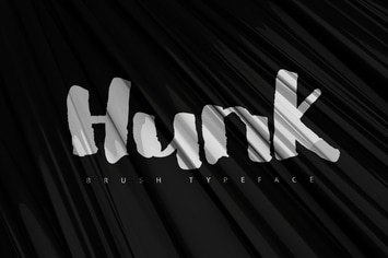 Hunk Brush Typeface