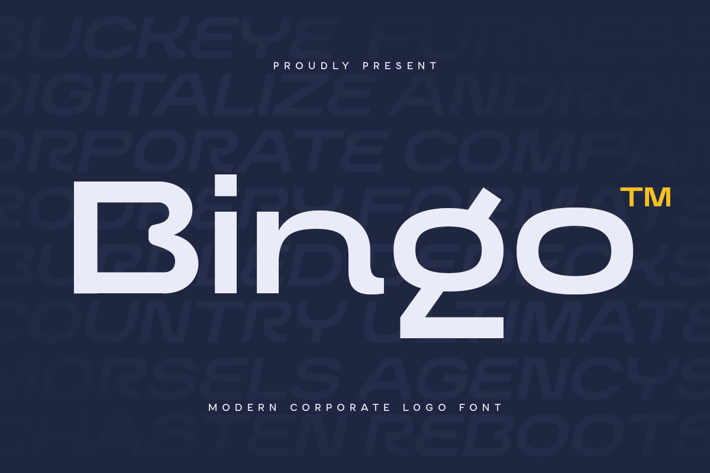 Bingo Logo Font