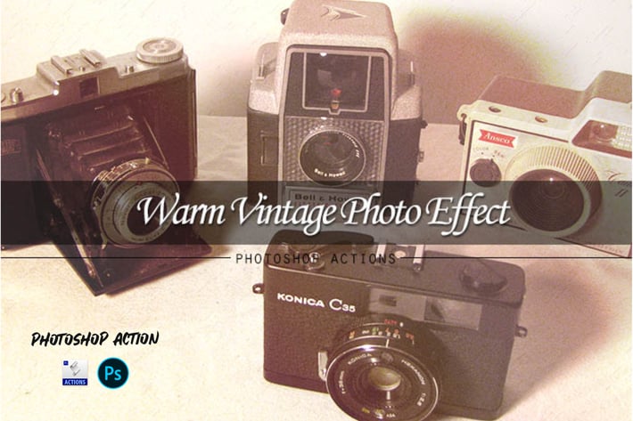 Warm vintage | PSD action