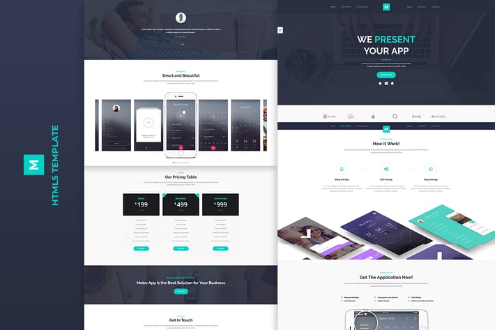 Metro App - Application HTML5 Template