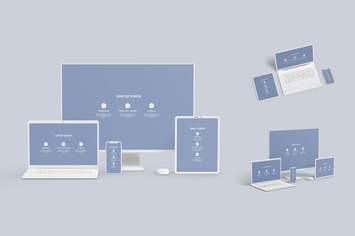 Multi Devices Mockup Clay