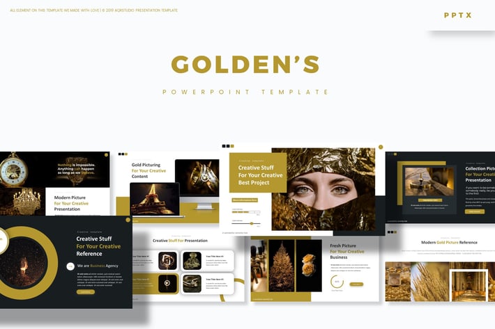Golden's - Powerpoint Template