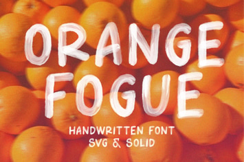 Orange Fogue - SVG Font