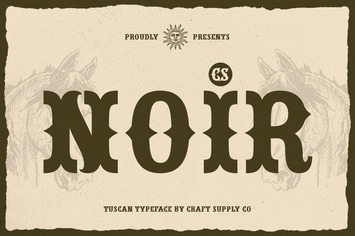  Noir – Tuscan Font