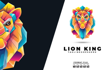 Lion Gradient Logo