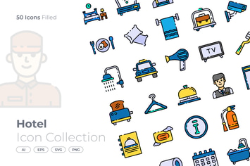 Hotel Filled Icon