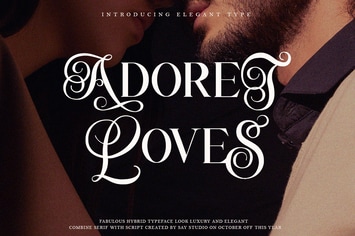 Adoret Loves - Luxury Modern Font