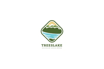 Lake and Trees Logo