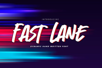 FAST LANE - Dynamic Handwritten Font