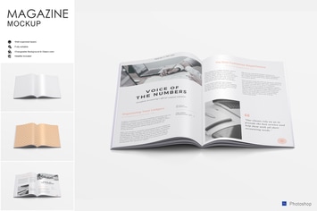 A4 Magazine Mockup