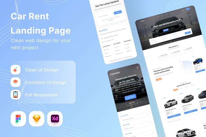 Car Rent Landing Page