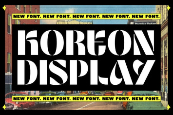 Koreon Display - Stencil Font