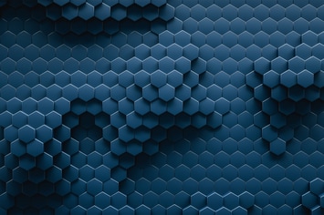 Geometric hexagonal abstract background