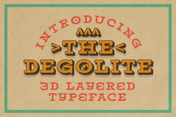 Degolite Extrude Typeface