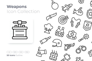 Weapons Outline Icon