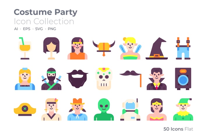 Costume Party Color Icon