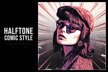 Halftone Comic-Style Photo Effect