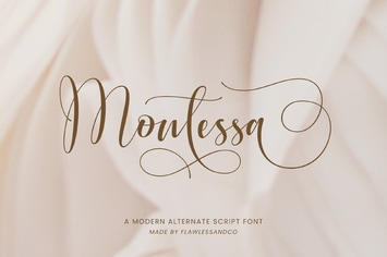 Montessa -  Elegant Alternate Script Font
