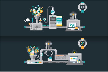 Flat Design Concepts for Website Developme and SEO