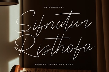 Sifnatur Risthofa Modern Signature Font