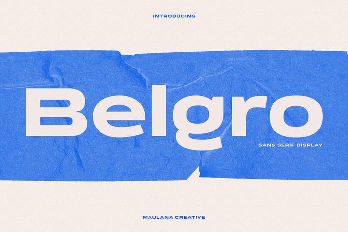 Belgro Display Font
