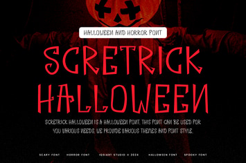 Scretrick Halloween - Horror Font