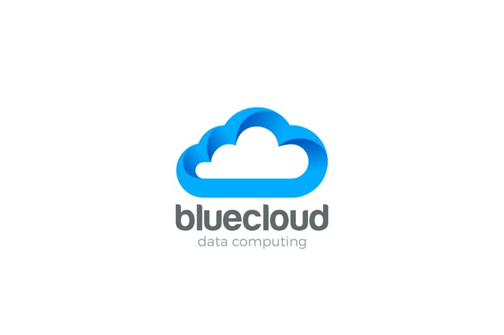 Logo Cloud computing design