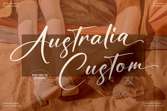 Australia Custom Signature Font