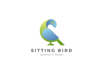 Bird Logo Geometric Design Style