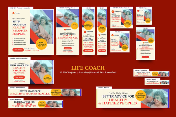 Life Coach Banners Ad