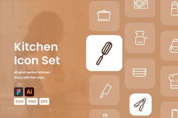 Kitchen Icon Set