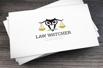 Law Watcher Logo Template