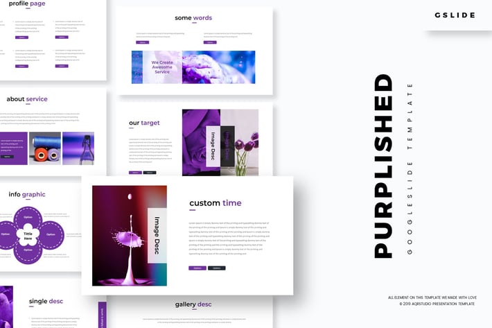 Purplished - Google Slides Template