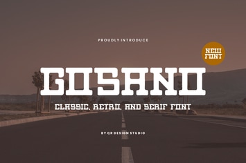 Gosano - Rustic & Slab Serif Font