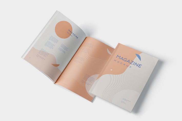 Brochure - Magazine Mockup Set - 7x10 Inch