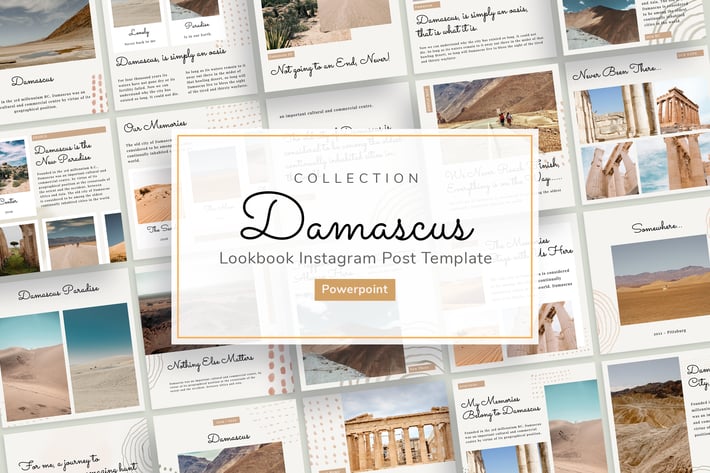 Damascus Instagram Post Template Power Point