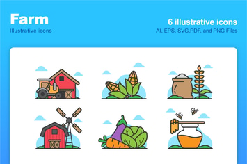 Farm Illustrative Icons