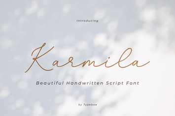 Karmila - Chic Elegance Handwritten script Font