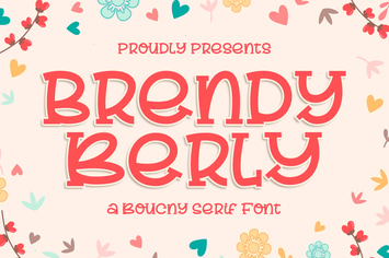 Brendy Berly a Bouncy Serif Font