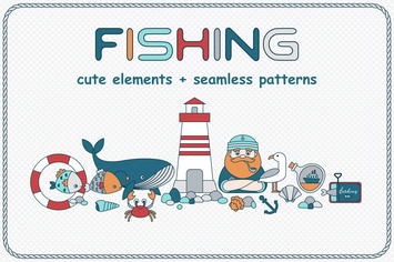 Fishing Vector Set