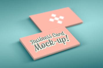 Photorealistic Business Card Mock-Up