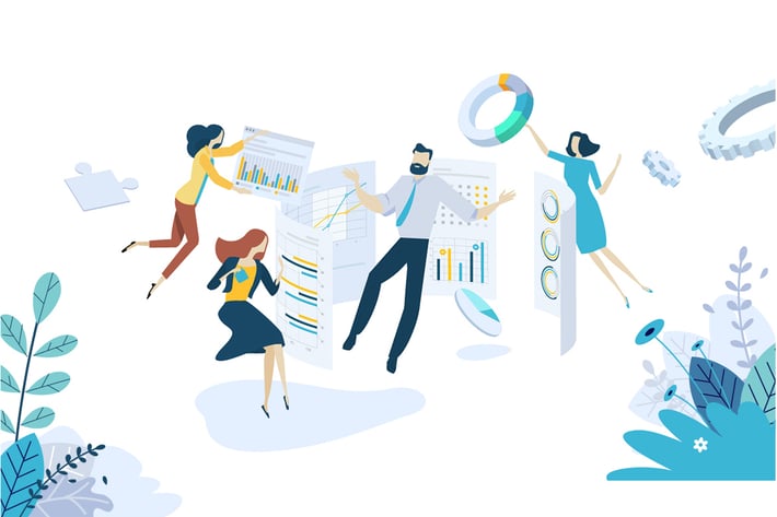 Creative flat design business concept