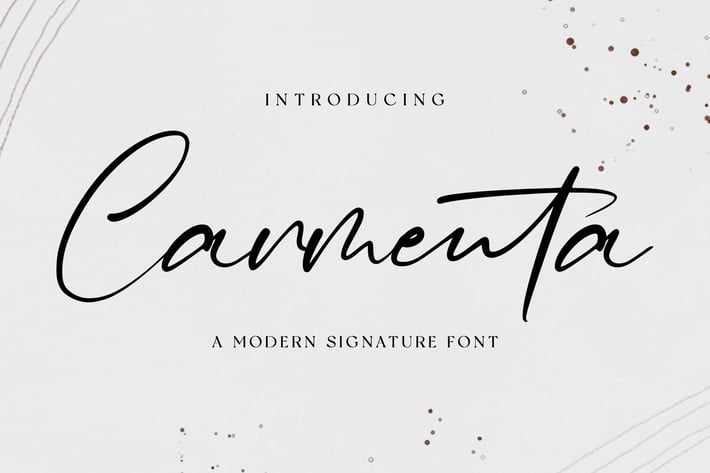 Carmenta - Signature Font