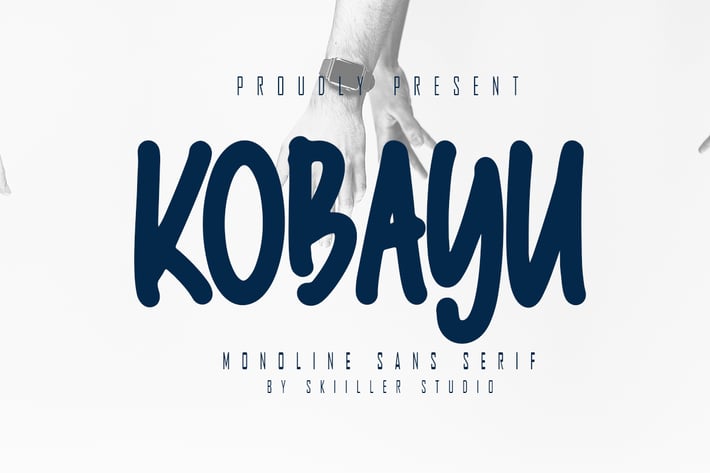 Kobayu - Monoline Sans Serif Font