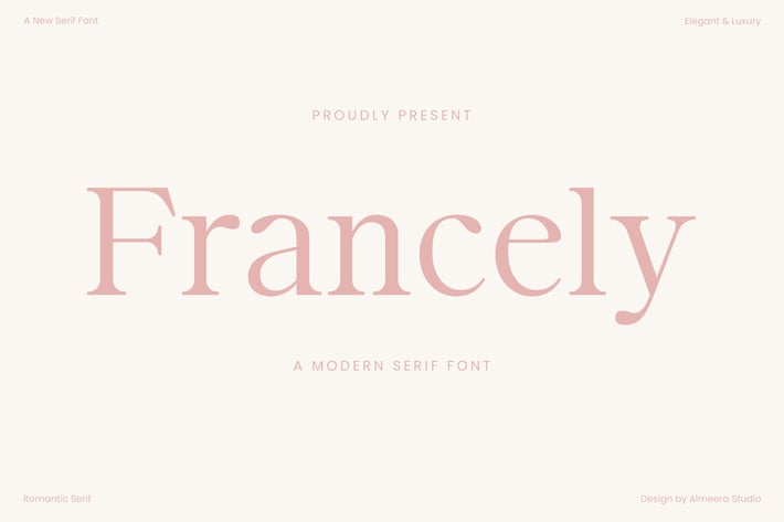 Francely - Serif font