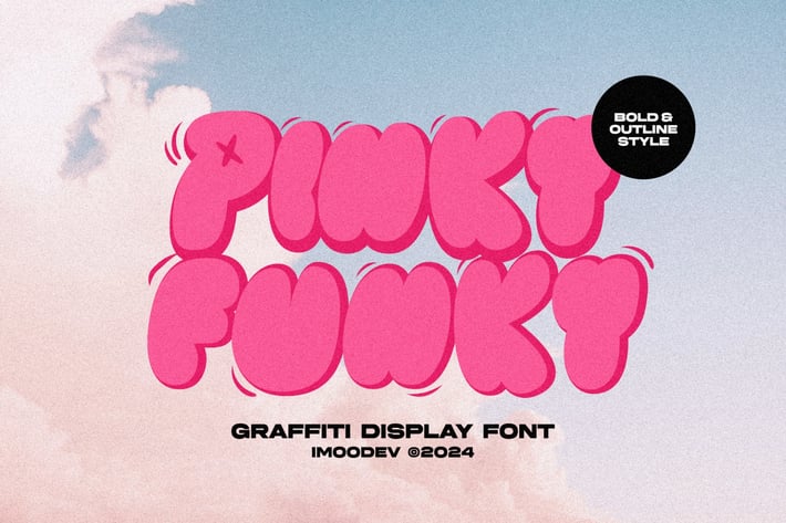 Pinky Funky - Graffiti Display Font