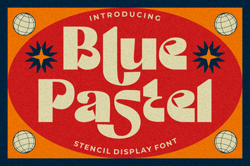 Blue Pastel - Display Font