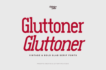 Gluttoner Vintage & Bold Slab Serif Font