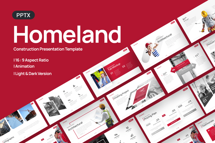 Homeland Construction Powerpoint Template